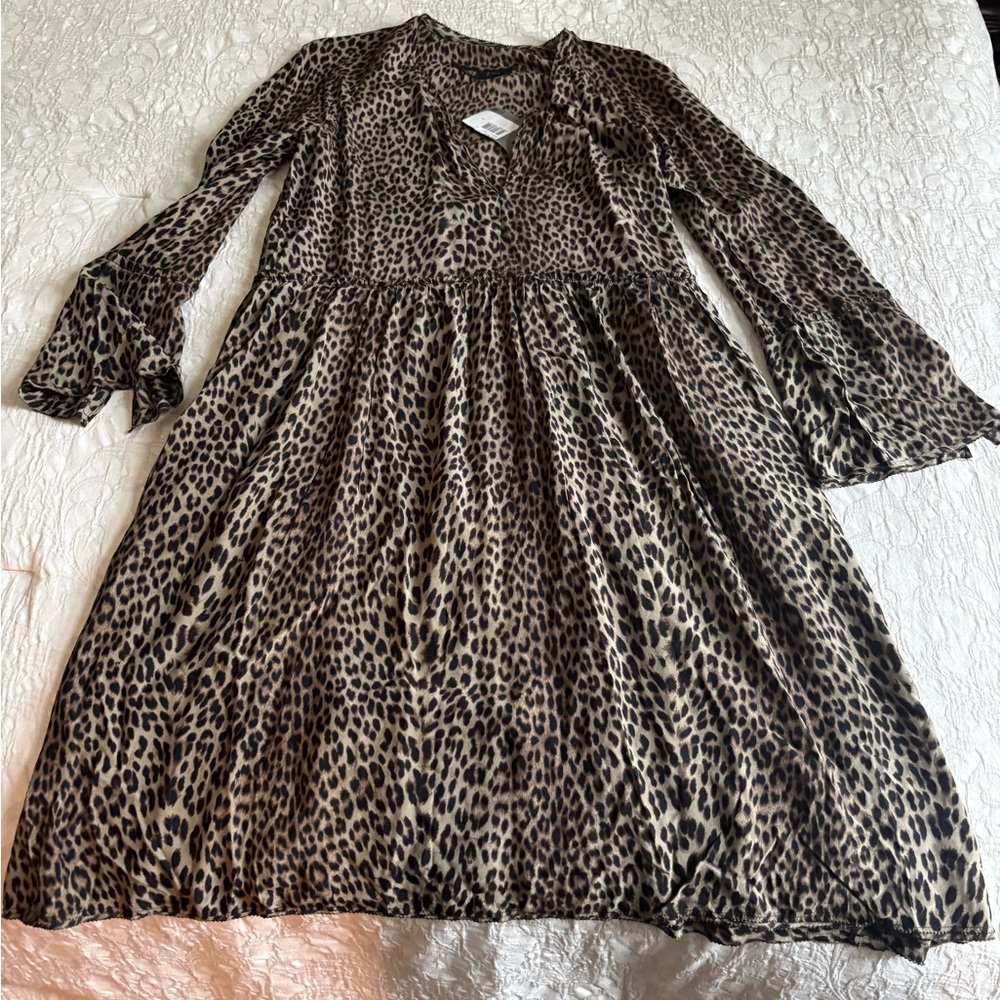 Zadig and Voltaire Leopard Print Casual Dress